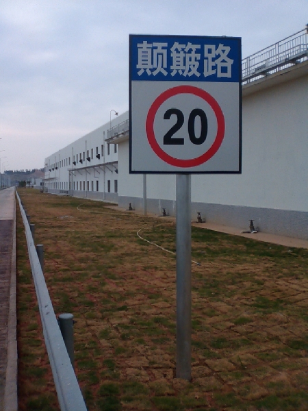特種路段顛簸路限速20公里標志牌